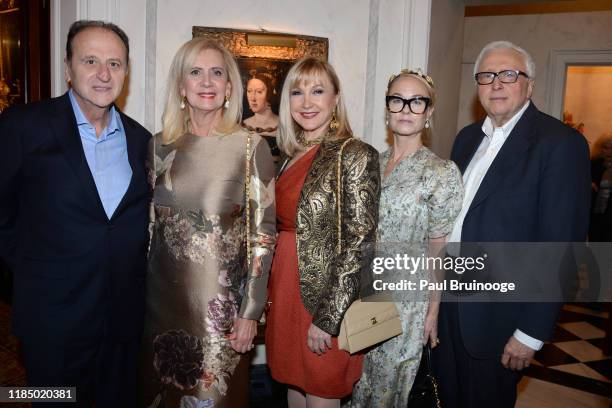 Jacques Acoca, Ruth Miller, Katlean de Monchy, Robin Cofer and Dominic D'Alleva attend Martin And Jean Shafiroff's Thanksgiving Cocktails In Honor Of...
