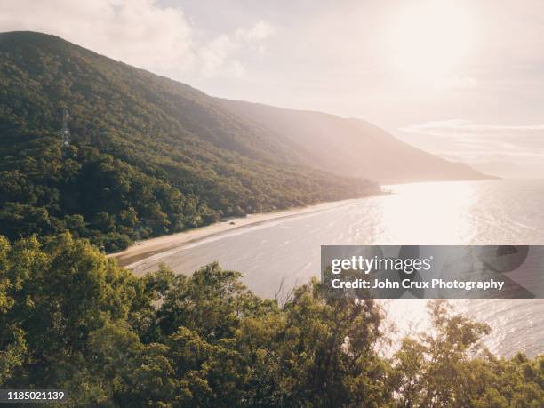 ellis beach cairns - cairns aerial stock pictures, royalty-free photos & images