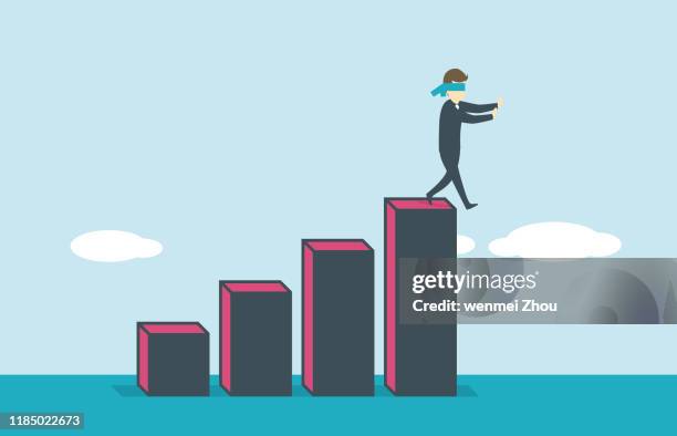 worried - falling down stairs stock illustrations