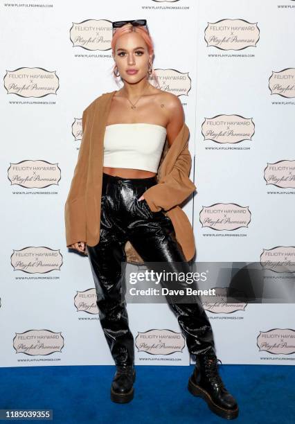 Lottie Tomlinson attends the launch of the Felicity Hayward x Playful Promises collection at The Court on November 27, 2019 in London, England.