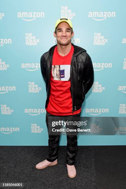 Max Evans attends the launch of Amazon's Home of Black Friday in Waterloo on November 27, 2019 in London, England.