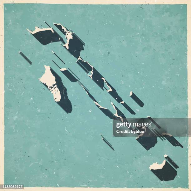 bahamas map in retro vintage style - old textured paper - nassau bahamas stock illustrations