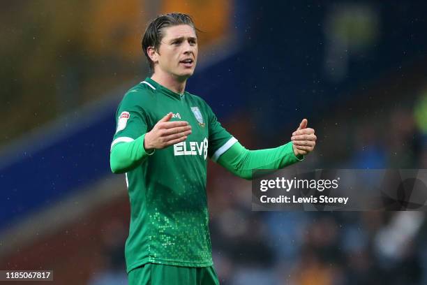 Adam Reach of Sheffield Wednesday reacts during the Sky Bet Championship match between Blackburn Rovers and Sheffield Wednesday at Ewood Park on...