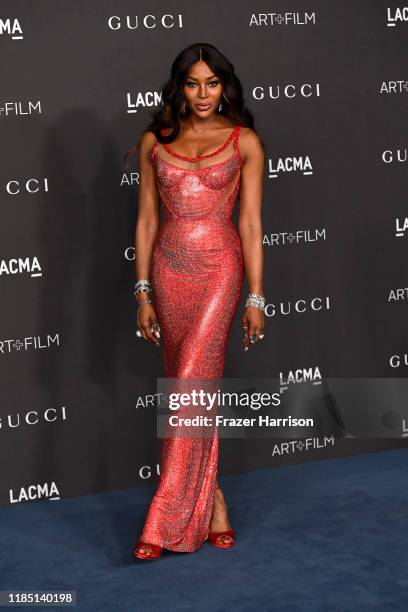 Naomi Campbell attends the 2019 LACMA 2019 Art + Film Gala Presented By Gucci at LACMA on November 02, 2019 in Los Angeles, California.