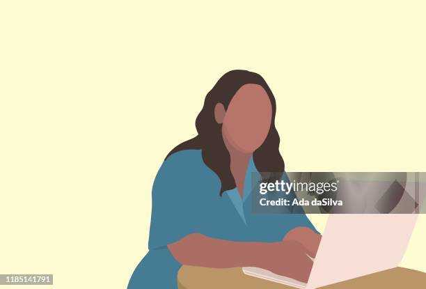 body positive illustrations - fat female cartoon characters stock illustrations