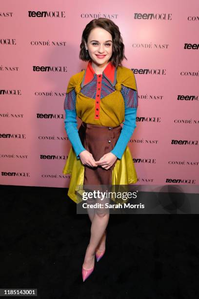 Actress Joey King attends the 2019 Teen Vogue Summit at Goya Studios on November 02, 2019 in Hollywood, California.