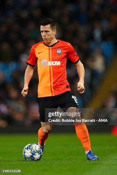 Yevhen Konoplyanka of Shakhtar Donetsk during the UEFA Champions League group C match between Manchester City and Shakhtar Donetsk at Etihad Stadium...