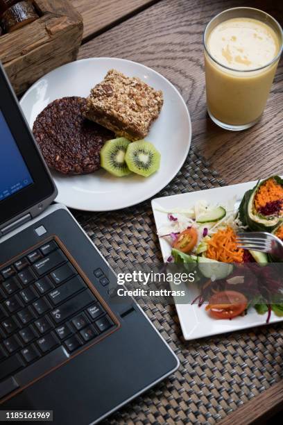 18,444 Laptop Food Table Stock Photos, High-Res Pictures, and Images ...