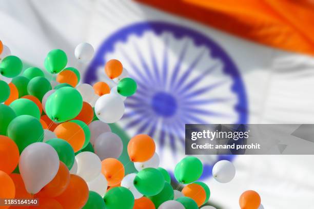 indian independence day - indian republic day - indian national flag - republic day imagens e fotografias de stock