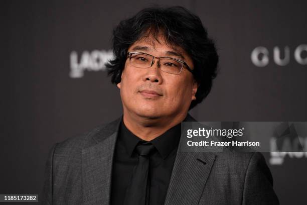 Bong Joon-ho attends the 2019 LACMA 2019 Art + Film Gala Presented By Gucci on November 02, 2019 in Los Angeles, California.