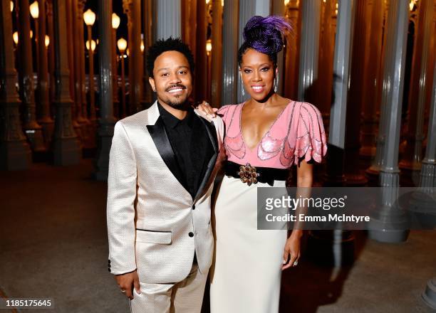 Ian Alexander Jr. And Regina King, wearing Gucci, attend the 2019 LACMA Art + Film Gala Presented By Gucci at LACMA on November 02, 2019 in Los...
