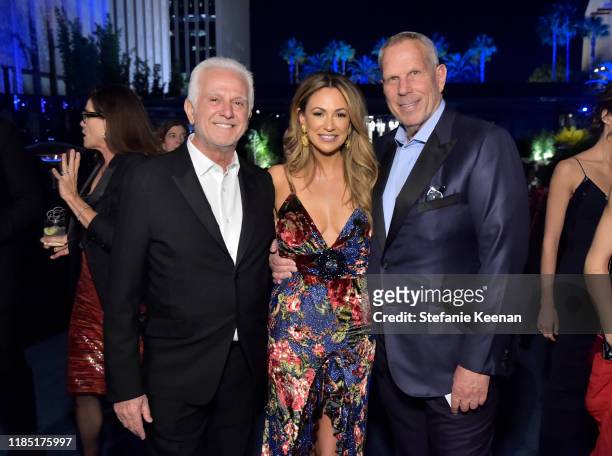 Maurice Marciano, Dana Norris and LACMA Trustee Steve Tisch attend the 2019 LACMA Art + Film Gala Presented By Gucci at LACMA on November 02, 2019 in...