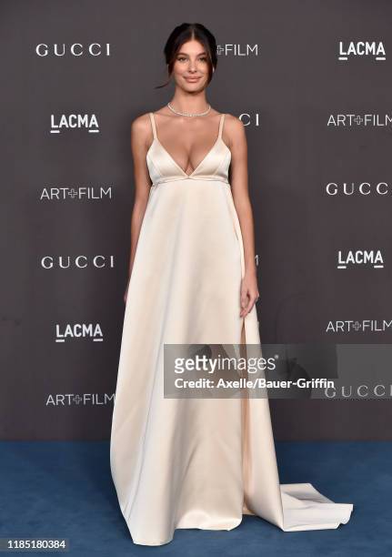 Camila Morrone attends the 2019 LACMA Art + Film Gala Presented By Gucci on November 02, 2019 in Los Angeles, California.