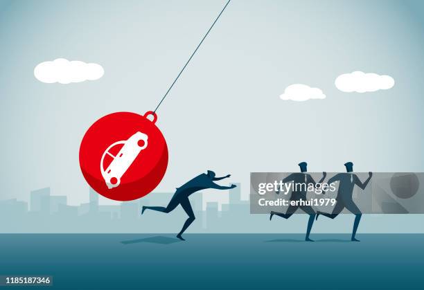 runaway - fail fast stock illustrations