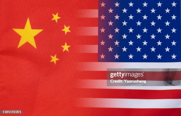 china vs usa relationship: partner or competitor? - china v united states ストックフォトと画像