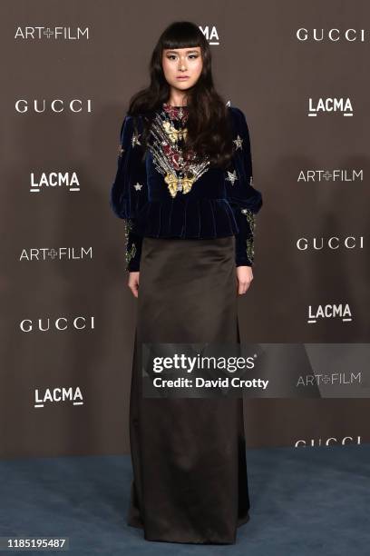 Asia Chow attends the 2019 LACMA Art + Film Gala at LACMA on November 02, 2019 in Los Angeles, California.