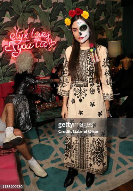 Sasha Grey attends A Day of the Dead Celebration with Bea Åkerlund and Miranda Dickson at the Private Residence of Jonas Tahlin, CEO of Absolut Elyx...