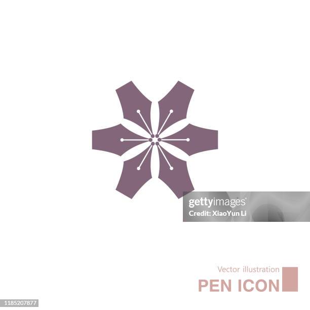 vector drawn pen nib. - multiple angles stock illustrations