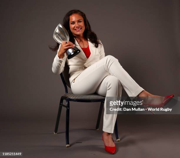 Ruby Tui of New Zealand, winner of the World Rugby Women's Sevens Player of the Year in association with HSBC poses for a portrait during the World...