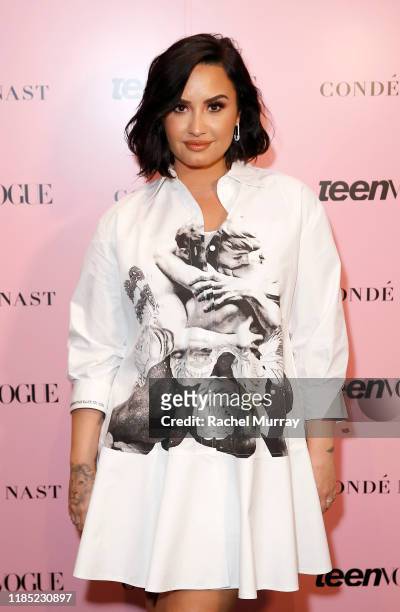 Demi Lovato attends the Teen Vogue Summit 2019 at Goya Studios on November 02, 2019 in Los Angeles, California.
