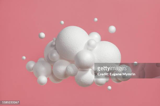 abstract cloud on pink background - cloud computing stock-fotos und bilder