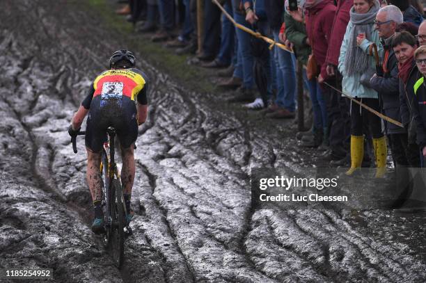 Toon Aerts of Belgium and Team Telenet - Baloise Lions / Fans / Public / Mud / during the 33rd Superprestige Ruddervoorde 2019 / @SPRuddervoorde /...