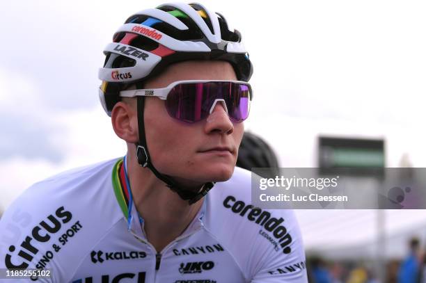 Start / Mathieu Van Der Poel of The Netherlands and Team Corendon - Circus / Detail view / during the 33rd Superprestige Ruddervoorde 2019 /...