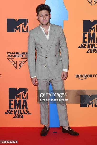 Niall Horan attends the MTV EMAs 2019 studio at FIBES Conference and Exhibition Centre on November 03, 2019 in Seville, Spain.