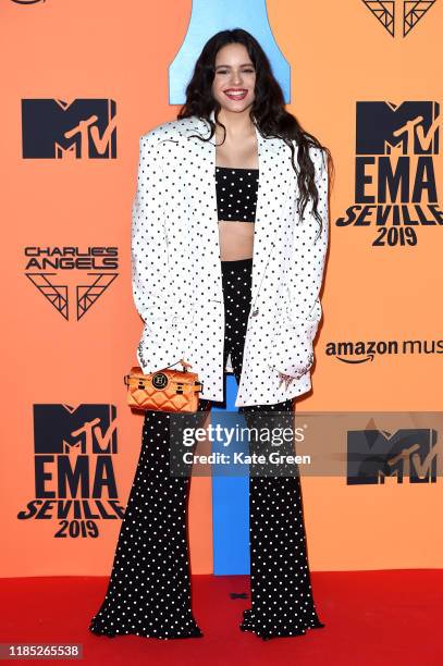 Rosalia attends the MTV EMAs 2019 at FIBES Conference and Exhibition Centre on November 03, 2019 in Seville, Spain.