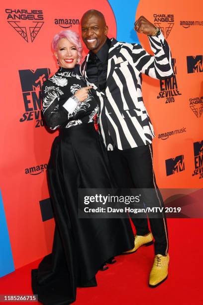 Rebecca King-Crews and Terry Crews attend the MTV EMAs 2019 at FIBES Conference and Exhibition Centre on November 03, 2019 in Seville, Spain.
