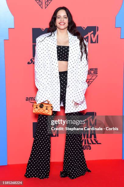 Singer Rosalia attends the MTV EMAs 2019 at FIBES Conference and Exhibition Centre on November 03, 2019 in Seville, Spain.