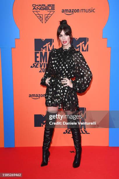 Paz Vega attends the MTV EMAs 2019 at FIBES Conference and Exhibition Centre on November 03, 2019 in Seville, Spain.