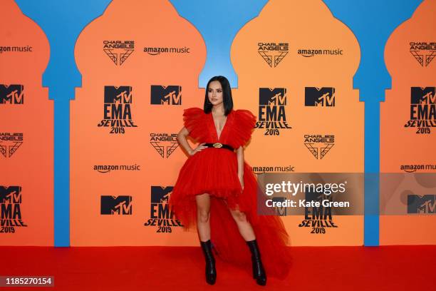 Becky G attends the MTV EMAs 2019 at FIBES Conference and Exhibition Centre on November 03, 2019 in Seville, Spain.