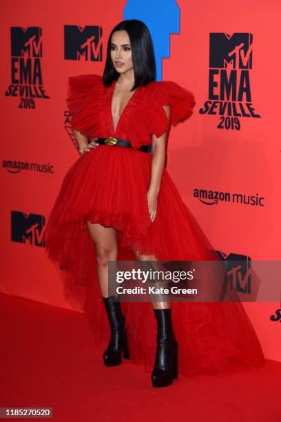 Becky G attends the MTV EMAs 2019 at FIBES Conference and Exhibition Centre on November 03, 2019 in Seville, Spain.