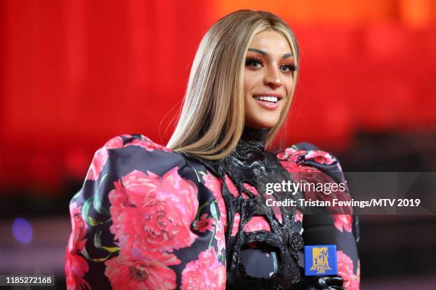 Pabllo Vittar attends the MTV EMAs 2019 at FIBES Conference and Exhibition Centre on November 03, 2019 in Seville, Spain.