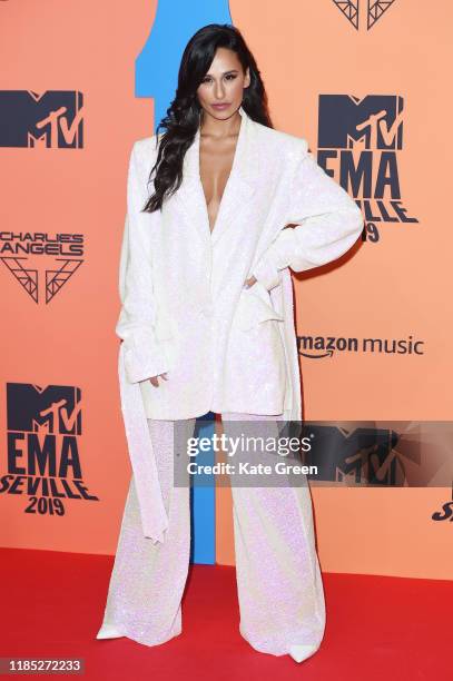 Rita Pereira attends the MTV EMAs 2019 at FIBES Conference and Exhibition Centre on November 03, 2019 in Seville, Spain.