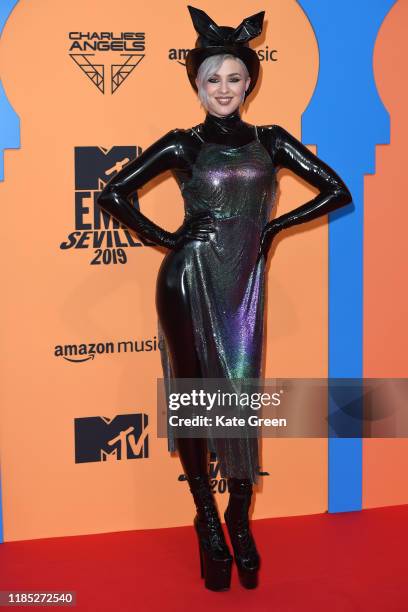 Maruv attends the MTV EMAs 2019 at FIBES Conference and Exhibition Centre on November 03, 2019 in Seville, Spain.