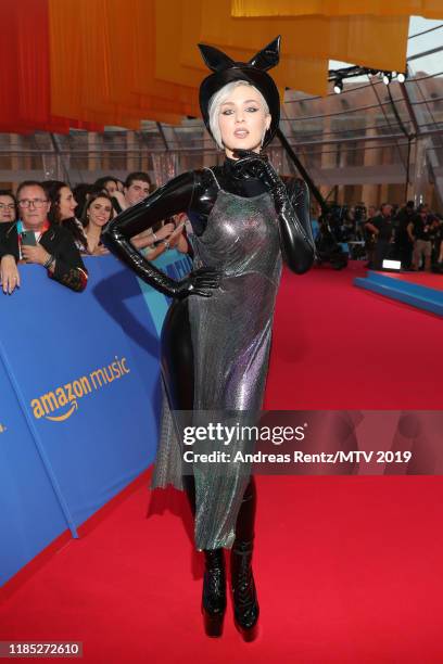 Maruv attends the MTV EMAs 2019 at FIBES Conference and Exhibition Centre on November 03, 2019 in Seville, Spain.