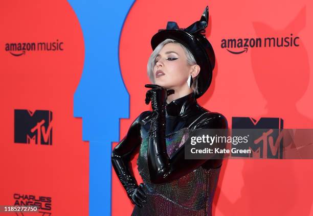 Maruv attends the MTV EMAs 2019 at FIBES Conference and Exhibition Centre on November 03, 2019 in Seville, Spain.