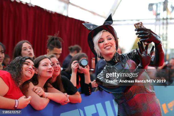 Maruv attends the MTV EMAs 2019 at FIBES Conference and Exhibition Centre on November 03, 2019 in Seville, Spain.