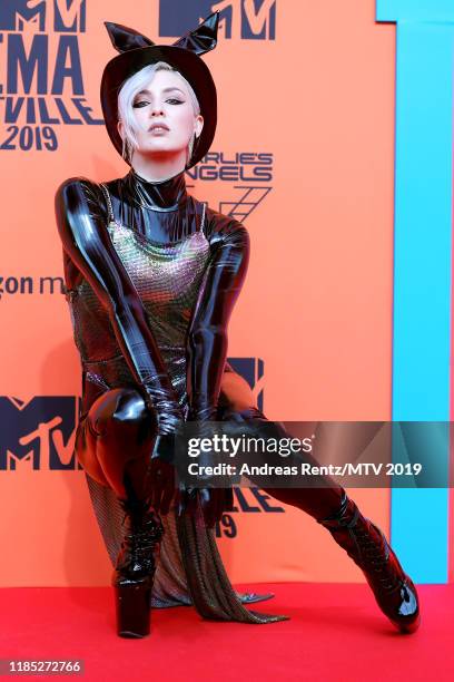 Maruv attends the MTV EMAs 2019 at FIBES Conference and Exhibition Centre on November 03, 2019 in Seville, Spain.