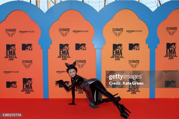 Maruv attends the MTV EMAs 2019 at FIBES Conference and Exhibition Centre on November 03, 2019 in Seville, Spain.