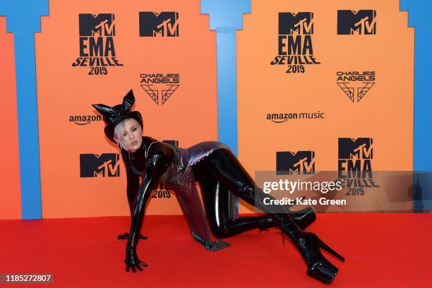 Maruv attends the MTV EMAs 2019 at FIBES Conference and Exhibition Centre on November 03, 2019 in Seville, Spain.