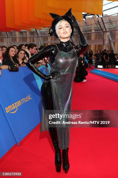 Maruv attends the MTV EMAs 2019 at FIBES Conference and Exhibition Centre on November 03, 2019 in Seville, Spain.