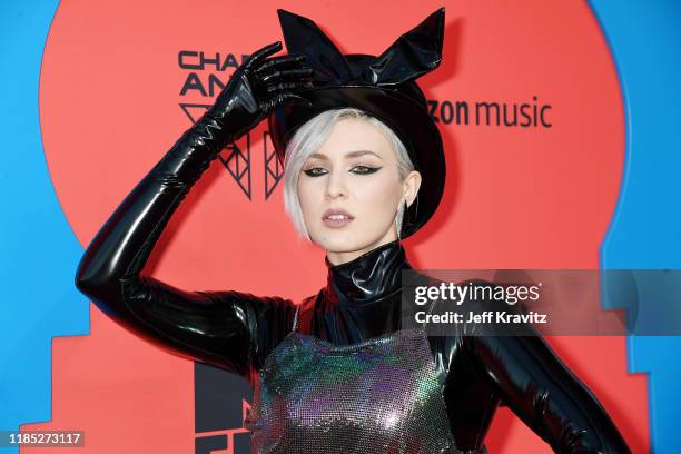 Maruv attends the MTV EMAs 2019 at FIBES Conference and Exhibition Centre on November 03, 2019 in Seville, Spain.