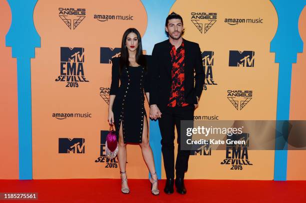 Cecilia Rodriguez and Ignazio Moser attend the MTV EMAs 2019 at FIBES Conference and Exhibition Centre on November 03, 2019 in Seville, Spain.