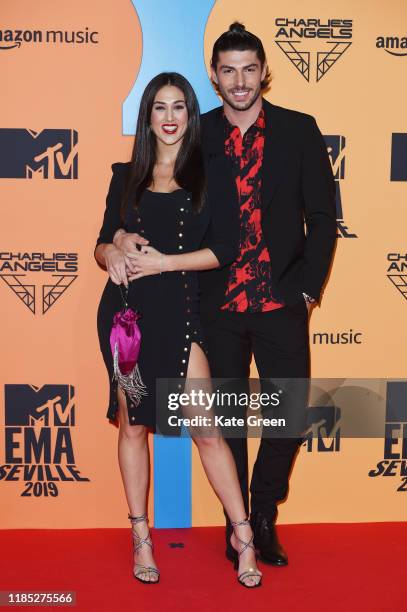 Cecilia Rodriguez and Ignazio Moser attend the MTV EMAs 2019 at FIBES Conference and Exhibition Centre on November 03, 2019 in Seville, Spain.