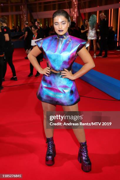 Noa Kirel attends the MTV EMAs 2019 at FIBES Conference and Exhibition Centre on November 03, 2019 in Seville, Spain.