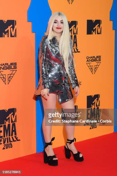 Ava Max attends the MTV EMAs 2019 at FIBES Conference and Exhibition Centre on November 03, 2019 in Seville, Spain.
