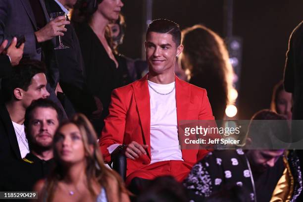 Cristiano Ronaldo attends the MTV EMAs 2019 show at FIBES Conference and Exhibition Centre on November 03, 2019 in Seville, Spain.